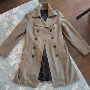 Banana Republic Brown Double-Breasted Trench Coat